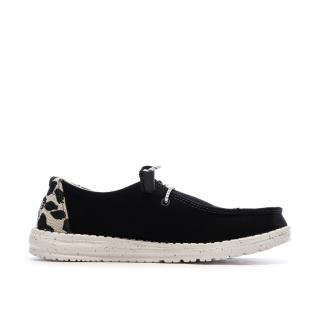 Chaussures Noir Femme Hey Dude Blackleopard vue 0