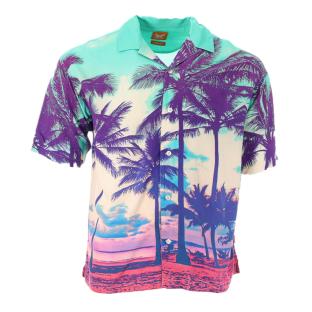 Chemise Tropical Vert/Rose Homme Kaporal THAI vue 0