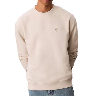 Sweat Écru Homme Calvin Klein 350terry Monog pas cher