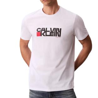 T-Shirt Blanc/Noir/Rouge Homme Calvin Klein Jeans LV04RD814G vue 0