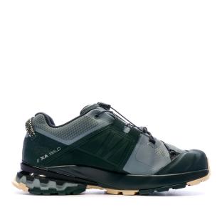 Chaussures de trail Vertes Mixte Salomon XA Wild vue 2
