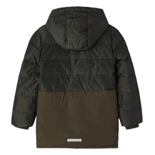 Daunenjacke in Khaki/Schwarz für Jungen von Name it – Modell „Manuel“ Ansicht 0