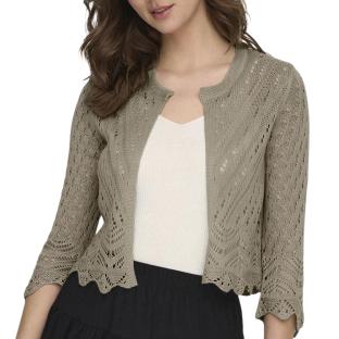 Cardigan Marron Femme JDY Sun 3/4 Cropped vue 0