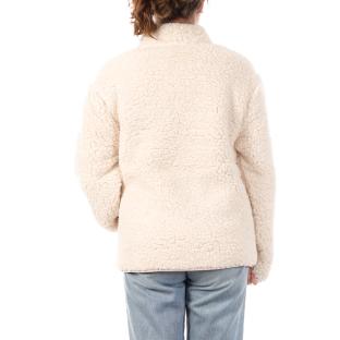 Veste Sherpa Écru Femme Full Compagnie des Amériques Zip vue 0