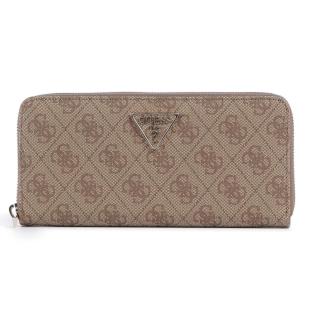 Portefeuille Beige Femme Guess Laurel Around pas cher