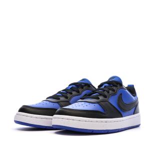 Baskets Bleues/Noires Garçon Nike Court Borough Low vue 6