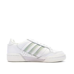 Baskets Blanc/Vert Femme Adidas Continental 80 Stripes vue 0