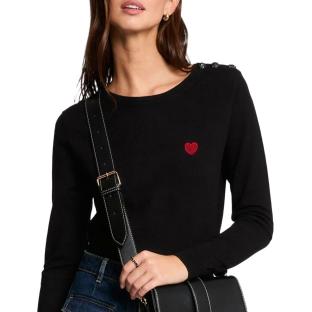 Pull Noir Femme Morgan MKISS pas cher