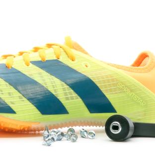 Chaussures Athlétisme verte Mixte Adidas Sprintstar vue 7