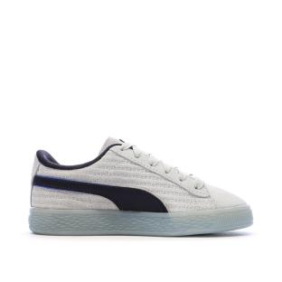 Baskets Grises/Noires Garçon Puma Suede vue 2