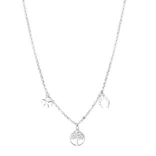 Collier Argenté Clio Blue Arbre De Vie vue 3