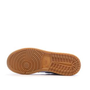 Basket Grise/Marine Garçon Nike Air Jordan 1 Low vue 5
