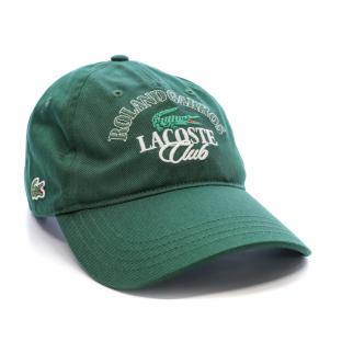 Casquette Verte Lacoste Roland Garros vue 0