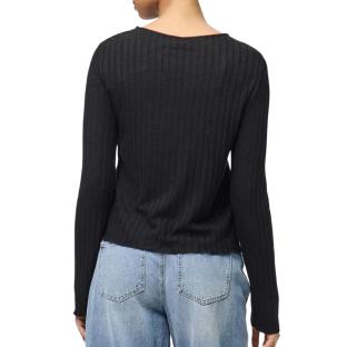 T-Shirt Noir Femme Pieces Iris vue 2