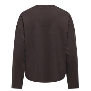 T-Shirt Manches Longues Marron Femme Only Happy1 vue 0