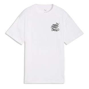 T-Shirt Blanc Garçon Puma Relaxed vue 0