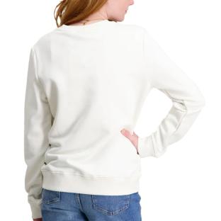 Sweat Blanc Fille Calvin Klein Jeans Mono vue 2