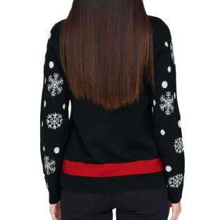 Pull de Noël Noir Femme JDY Lucia vue 2