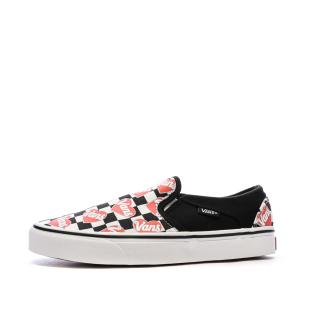 Baskets Blanches/Noires/Roses Femme Vans Asher pas cher