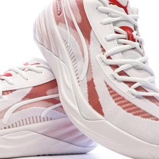 Chaussures de Basketball Blanches/Roses Homme Puma All-pro Nitro vue 0