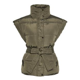 Blouson Kaki Femme Pieces Noora pas cher