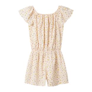 Combishort Blanche à fleurs Fille Name it Vinaya vue 2