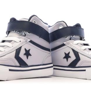 Baskets Grise/Marine Garçon Converse Pro Blaze vue 7