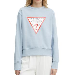 Sweat Bleu Femme Guess W2YQ pas cher