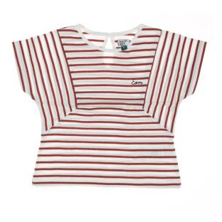 T-Shirt Blanc/Rose Fille EOM Tuner pas cher