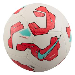 Ballon de football Blanc/Rouge NIKE Pitch vue 0