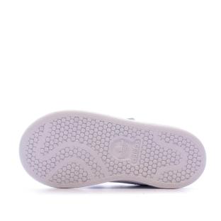 Basket Blanche Fille Adidas STAN SMITH CF I vue 0