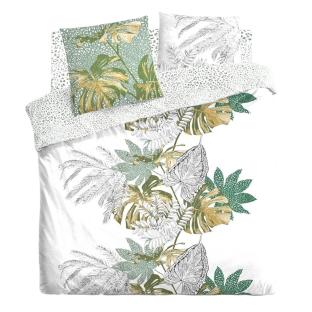 Parure de Lit Blanches à Fleurs Monstera Atmosphera 240x220 vue 2