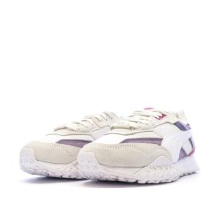 Baskets Blanches/Violettes Femme Puma Blktop vue 6