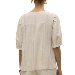 Blouse Beige Femme Vero Moda Dahlia vue 0