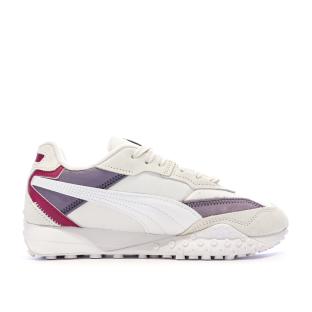 Baskets Blanches/Violettes Femme Puma Blktop vue 2