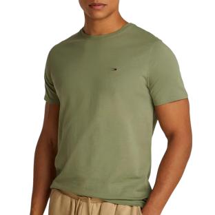 T-shirt Kaki Homme Tommy Hilfiger Tjm X Slim Jaspe pas cher
