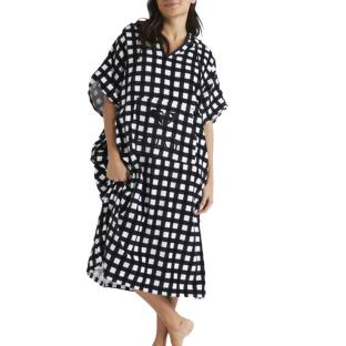 Poncho de surf Noir/Blanc Femme Roxy Gentle Offshore pas cher