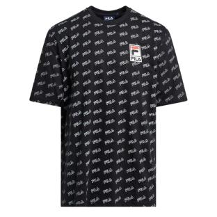 T-shirt Noir Homme Fila Flat Print pas cher