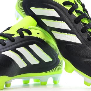 Zapatillas de fútbol negras/amarillas para niños Adidas Copa Pure III Club FG/MG ver 0