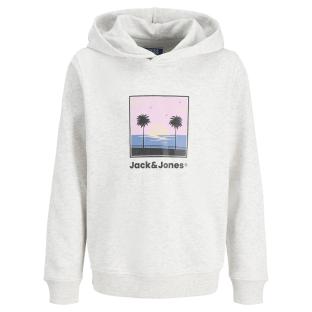 Sweat Gris Garçon Jack and Jones Hood vue 0