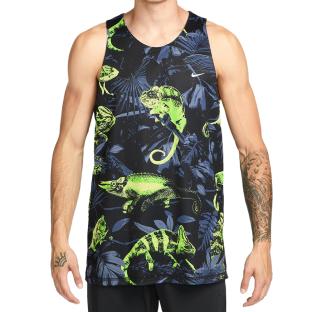 Débardeur de Basketball réversible Noir/Jaune Homme Nike Tank vue 2