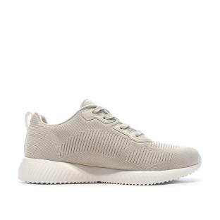 Baskets Beiges Femme Skechers Bobs Squad Tough Talk vue 2