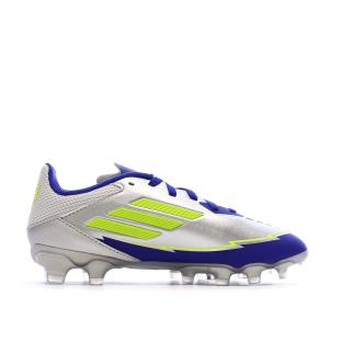 Chaussures de football Bleu/Argent Garçon Adidas F50 vue 0