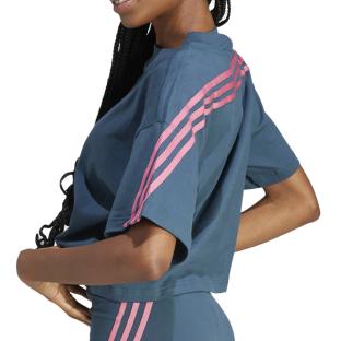 T-shirt Bleu Femme Adidas IL3063 vue 2