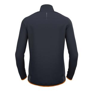 Veste de Running Gris/Orange Homme Odlo Zeroweight vue 2