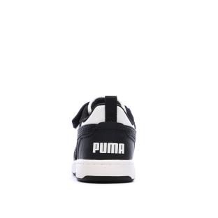 Baskets Noires/Blanches Garçon Puma Rebounds vue 0