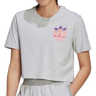 T-shirt Gris Femme Adidas H22755 pas cher