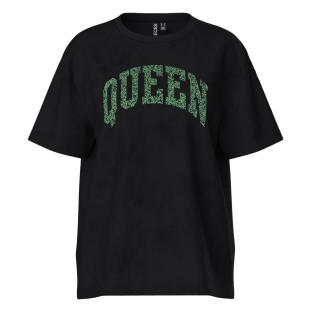 T-Shirt Gris/Vert Femme Pieces Celoise pas cher