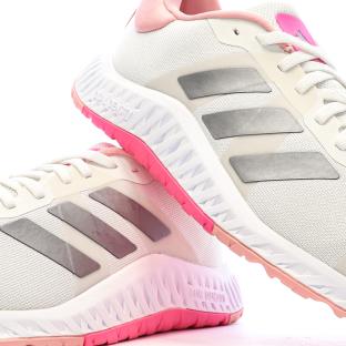Baskets Blanches/Roses Femme Adidas Everyset Trainer vue 0