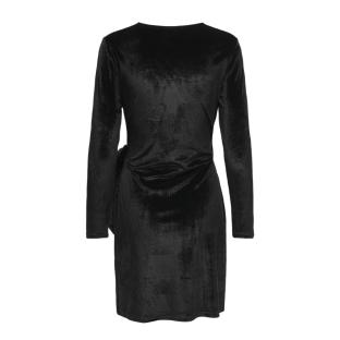 Robe Velours Noir Femme JDY Velvet Wrap vue 2